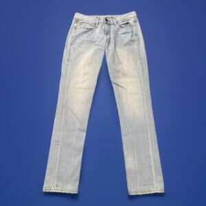 Levi’s 521 Jeans Woman’s Size 6 Ultra Low Skinny Light Wash Mid 31x30.5